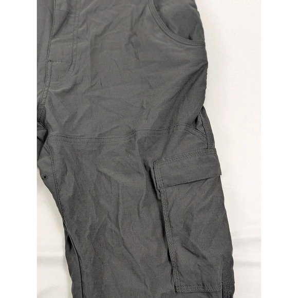 Prana Stretch Zion Straight Pants Hiking Belt Roll Snap Up - Picture 4 of 11